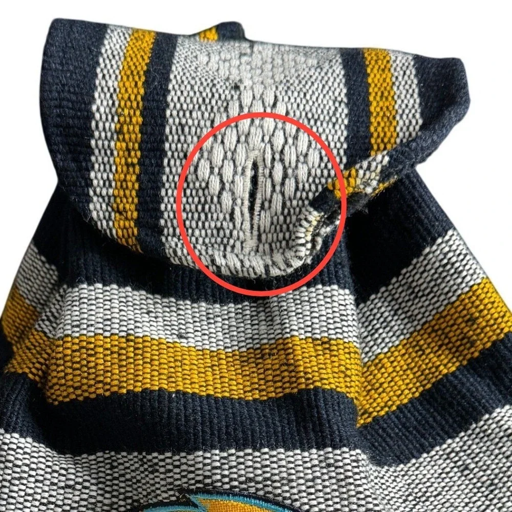 Los Angeles Chargers Woven Baja Knapsack Backpack Striped NFL Bag